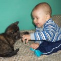 Mały Kamilek i mały kotek :&#41;