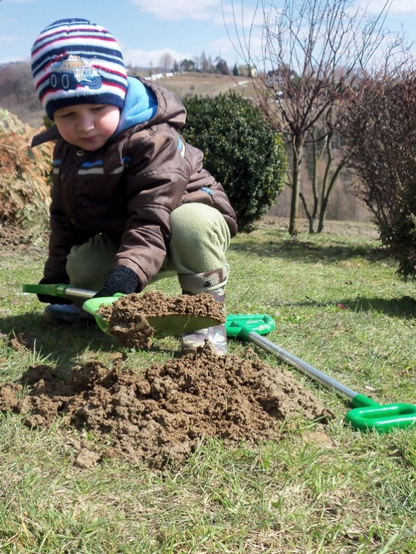 Pracowita wiosna Pozbywanie się pierwszych oznak wiosny w naszym ogródku :&#41;