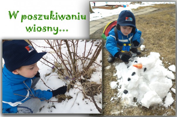 Zdjęcie zgłoszone na konkurs eBobas.pl Mój mały poszukiwacz wiosny&#45; Michał&#45; Wiosno gdzie się ukryłaś :&#41;