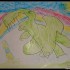 Dinozaury to największa pasja Fabianka&#45;na rysunku groźny TYRANOZAUR:&#41;
