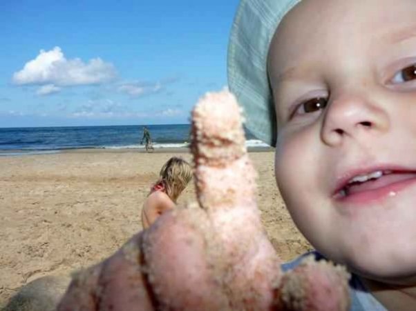 fotokacper.jpeg Kacper na plaży w Chłapowie 2009