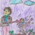 Nadia 3 lat i Oliwia 8 lat. Ulubiony i muzyka i piosenka Trubadurzy lub wędrowny poeta lub artysta rozrywkowy w przy malowanie były i tańce.