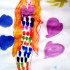 Pracę córka wykonała w przedszkolu farbkami plakatowymi. Pomysł i inwencja osobista:&#41; Suknia przyznam robi wrażenie:&#41;&#41;