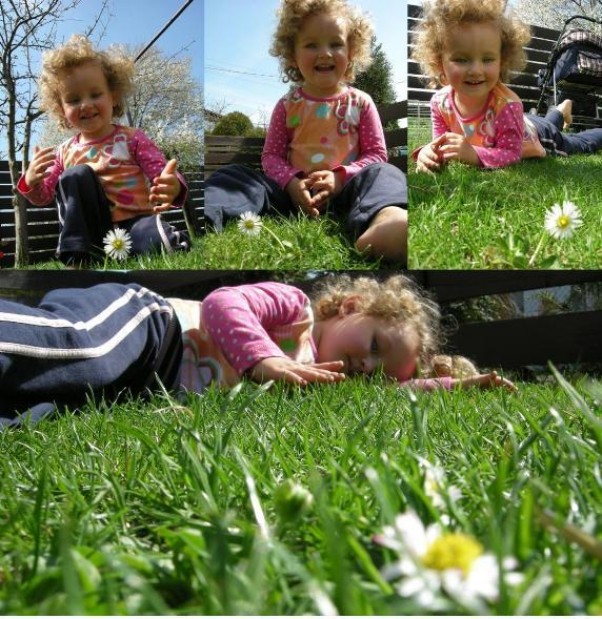 Zdjęcie zgłoszone na konkurs eBobas.pl wiosna przyszła dobry humor mamy, po zielonej trawce na boso biegamy i piękno natury sobie podziwiamy :&#41;