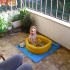 Fabianek w Baseniku na balkonie uwielbia się kąpać;&#41;