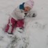 Pierwszy sniezek Oli