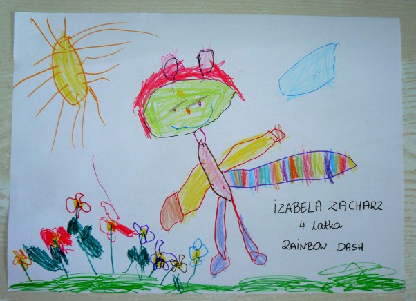 Zdjęcie zgłoszone na konkurs eBobas.pl jest to portrecik ulubionego kucyka mojej córeczki Izuni 4 latka