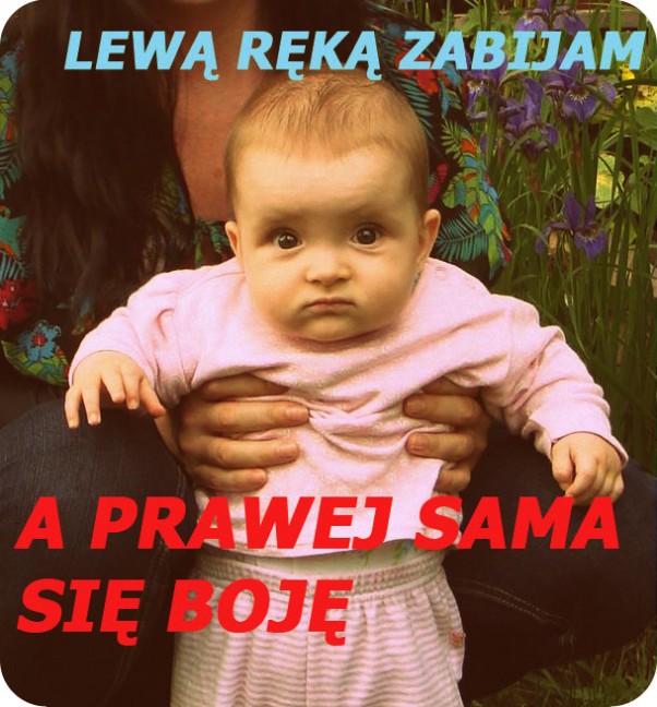 MInka Weronisia nie zawsze ma ochotę na fotki, a matka lata jak szalona i robi po sto zdjęć dziennie swojemy skarbowi  :&#41;