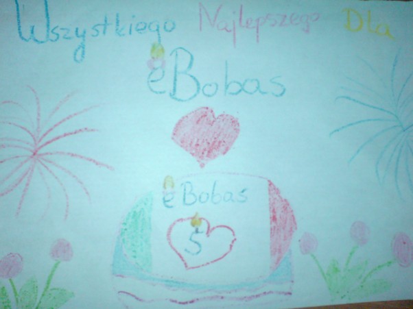 Zdjęcie zgłoszone na konkurs eBobas.pl Idzie misio,idzie słonik,\nIdzie żaba,piesek, konik.\nWszyscy razem z balonami,\nz najlepszymi życzeniami.\nBo eBobas jest  radosny wielce\nmasz już jeden roczek więcej!\nZ najlepszymi życzeniami &#39;Majka i Filipek