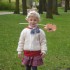 Zuzia 2 latka w parku w piękny wiosenny dzień :&#41; Gra w zielone 