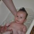 Dominik kąpie się u babci w wanience w której kąpałam się ja czyli jego mama 27 lat temu:&#41;