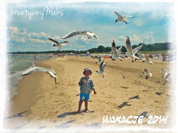 Nad polskim morzem :&#41; Pierwszy wyjazd wakacyjny w tym roku , był już w maju . Piękne polskie morze , mawy i JA :&#41;