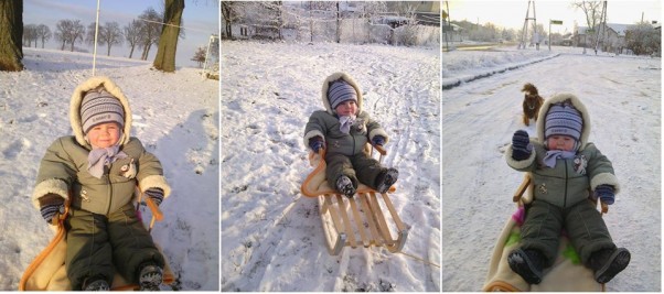 Zdjęcie zgłoszone na konkurs eBobas.pl Nasz kochany synek Staś i jego pierwsze zabawy na śniegu :&#41; :&#41; 