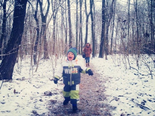 Zdjęcie zgłoszone na konkurs eBobas.pl las zimą, jestem ciepłym chłopaczyną