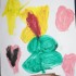 Obrazek namalowany farbami plakatowymi przez Natalię , 4,5 roku.