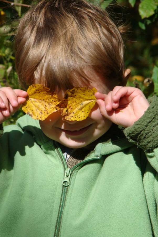 Zdjęcie zgłoszone na konkurs eBobas.pl Zabawa jesiennymi liściami to jest to :&#41;