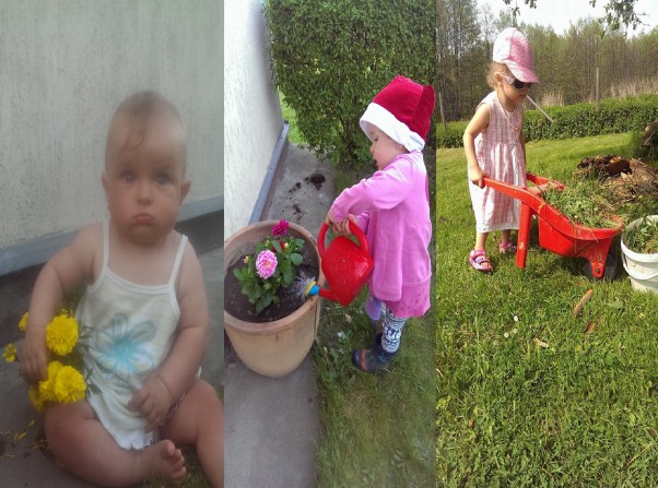 Zdjęcie zgłoszone na konkurs eBobas.pl Kiedy byłam mała z chęcią wyrywałam kwiatki z ogrodu Mamy, troszkę urosłam i uczę się jak dbać o roślinki :&#41; 