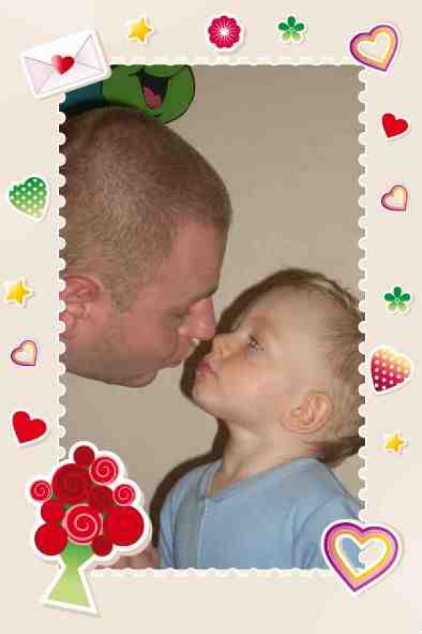 Najsłodsze buziaki zawsze dla tatusia !!! 