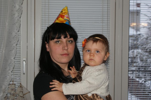 Zdjęcie zgłoszone na konkurs eBobas.pl Moje pierwsze urodzinki. Z mamusią :&#41;
