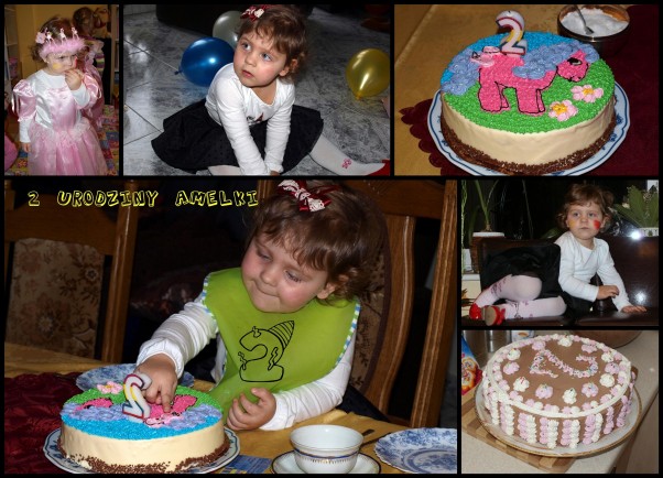 2 urodziny Amelki Mam 2 latka eBobasie \njestem razem z Tobą  w klasie :&#41;.\nSuper 2 imprezki miałam\ni 2 tortami częstowałam.