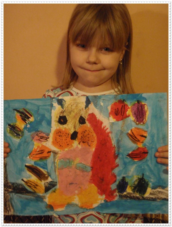 Zdjęcie zgłoszone na konkurs eBobas.pl Justynka 6 lat i 3 miesiące\n\nJustynka uwielbia zwierzątka i strasznie lubi je malować,wyklejać i rysować:&#41;