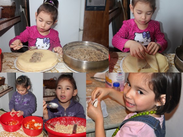 WIGILIJNE MENU Nasza Aisha to mała Gosposia, która uwielbia pomagać w przygotowaniu potraw. \nTo dla niej najlepsza zabawa:&#41;\nW tym wydaniu menu wigilijne:\n&#45; sałatka jarzynowa\n&#45; krokiety z nadzieniem grzybowym\noraz tradycyjne pierogi\n\nBYŁO PYSZNE!!!