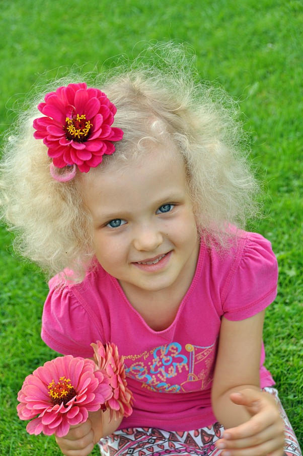 Oliwka lat 5,5 z cyklu&#45; kwiaty we włosach :&#41; kochamy lato! 