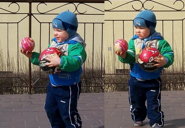 Zdjęcie zgłoszone na konkurs eBobas.pl teraz wam pokaże jak się gra w piłkę bo mam dwie  hehhehehehehhe