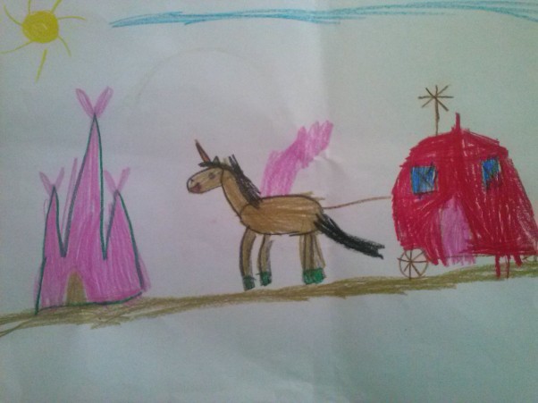 Zdjęcie zgłoszone na konkurs eBobas.pl Powóz   konny z   księżniczką  w   wykonaniu   5.5letniej  Natalki      
