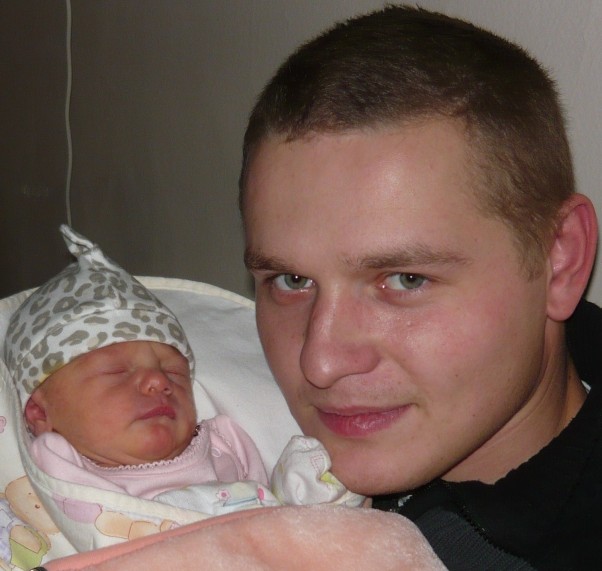 Oliwkia z tatą 